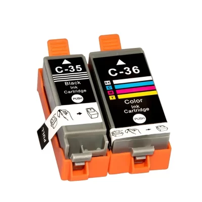 5 x Compatible Canon PGI-35BK CLI-36C Ink Cartridge (3BK 2CL)