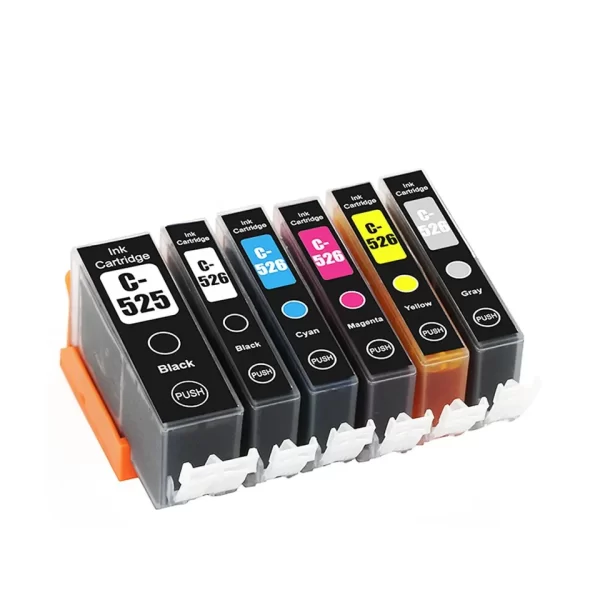 12 x Compatible Canon PGI-525 CLI-526 Ink Cartridge (2BK 2PBK 2C 2M 2Y 2G)