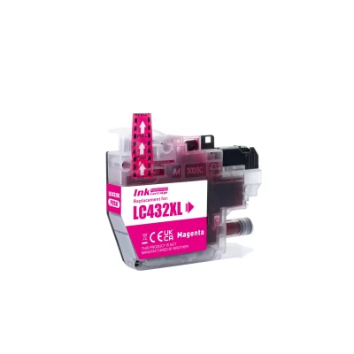 1 x Compatible Brother LC432XLM “Pigmented” Magenta Ink Cartridge LC-432XLM