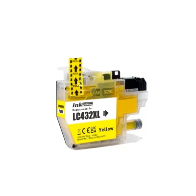1 x Compatible Brother LC432XLY “Pigmented” Yellow Ink Cartridge LC-432XLY