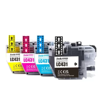 4 x Compatible Brother LC431XL Ink Cartridge LC-431XL (1BK 1C 1M 1Y)