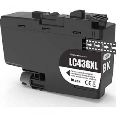 1 x Compatible Brother LC436XL BLACK Ink Cartridge LC-436XL (1BK)