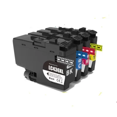 10 x Compatible Brother LC436XL Ink Cartridge LC-436XL (4BK 2C 2M 2Y)