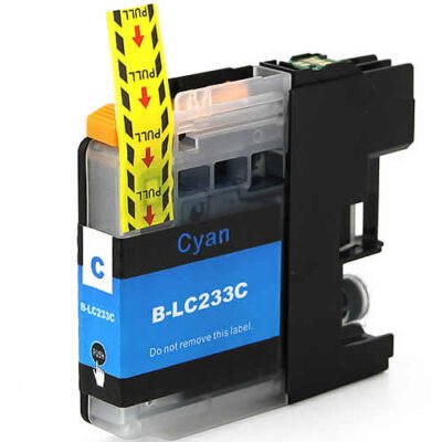 1 x Compatible Brother LC233C Cyan Ink Cartridge LC-233C – 550 Pages