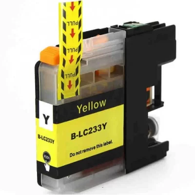 1 x Compatible Brother LC233Y Yellow Ink Cartridge LC-233Y – 550 Pages
