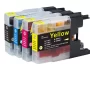 4 x Compatible Brother LC77XXL Black + LC77XL Colour Ink Cartridge (1BK 1C 1M 1Y)