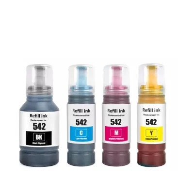 4 x Compatible Epson T542 Ink Bottle (1BK 1C 1M 1Y)