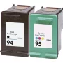 4 x Compatible HP 94 + HP 95 Inkjet Cartridge C8765WA + C8766WA (2BK 2CL)