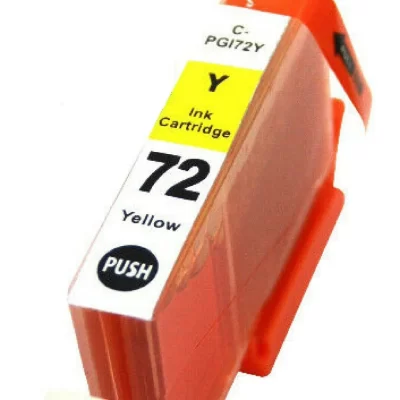 1 x Compatible Canon PGI-72Y Yellow Ink Cartridge
