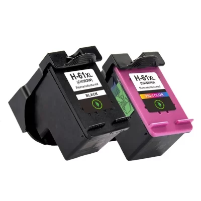 2 Pack Compatible HP 61XL High Yield Ink Cartridge CH563WA + CH564WA (1BK 1CL)