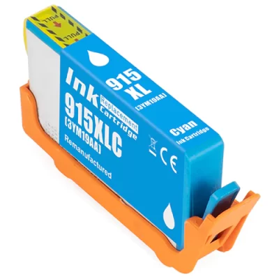 1 x Compatible HP 915XL Cyan High Yield Ink Cartridge 3YM19AA – 825 Pages