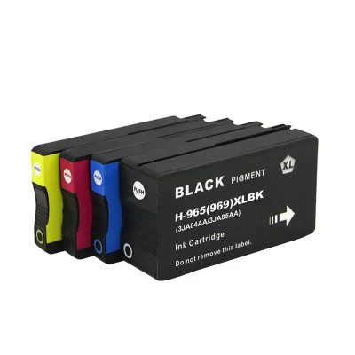 4 x Compatible HP 965XL High Yield Ink Cartridge 3JA84AA – 3JA81AA (1BK 1C 1M 1Y)