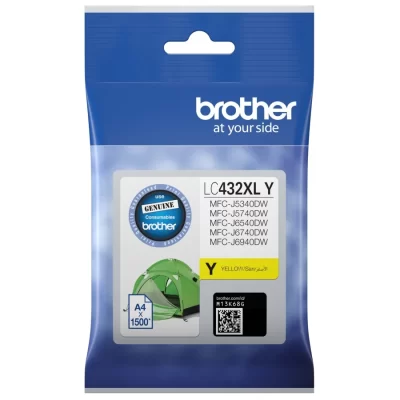 BROTHER LC-432XL GENUINE YELLOW INK CARTRIDGE | Fast Shipping Australia | INKCART EXPRESS