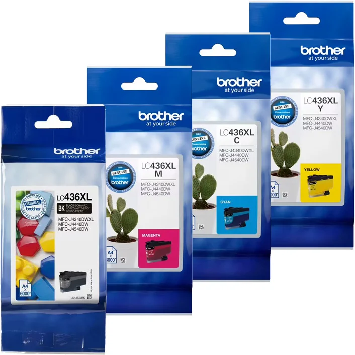 4 x BROTHER LC436XL GENUINE INK CARTRIDGE (1BK 1C 1M 1Y) | Fast Shipping Australia | INKCART EXPRESS