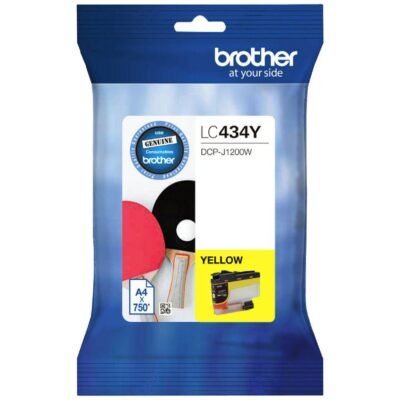 BROTHER LC-434 GENUINE YELLOW INK CARTRIDGE | Fast Shipping Australia | INKCART EXPRESS