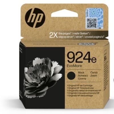 HP 924e EvoMore Genuine Black Ink Cartridge 4K0V0NA – 1,000 pages