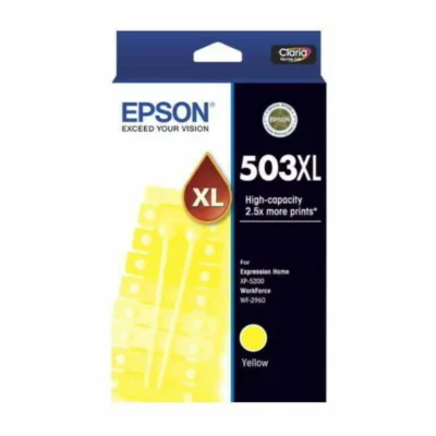 1 x Epson 503XL Genuine Yellow Ink Cartridge C13T09R492 – 470 Pages