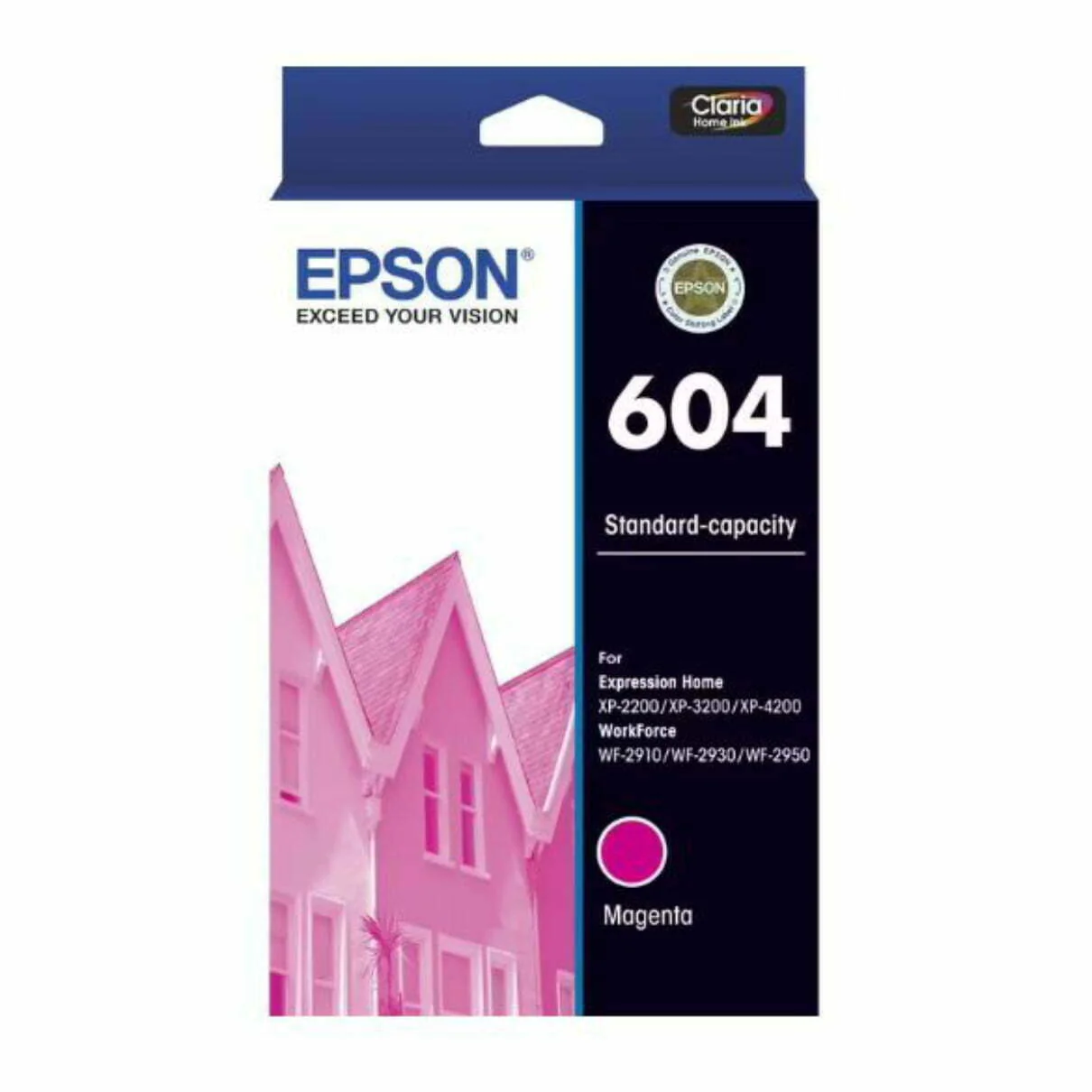 1 x Genuine Epson 604 Magenta Ink Cartridge C13T10G392 - 130 Pages
