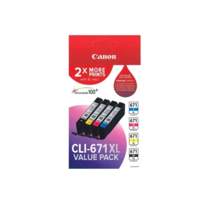 4 x CANON CLI-671XL GENUINE VALUE PACK INK CARTRIDGE (1BK 1C 1M 1Y) | Fast Shipping Australia | INKCART EXPRESS