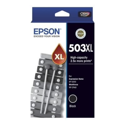 1 x Genuine Epson 503XL Black Ink Cartridge C13T09R192 – 550 Pages