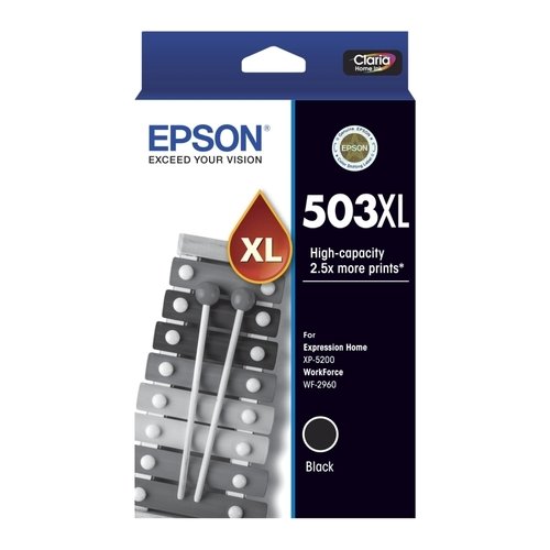 1 x Genuine Epson 503XL Black Ink Cartridge C13T09R192 - 550 Pages