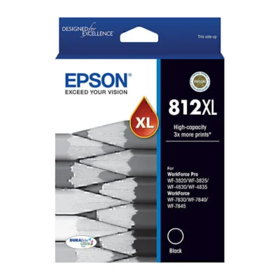 1 x Epson 812XL Genuine Black Ink Cartridge C13T05E192