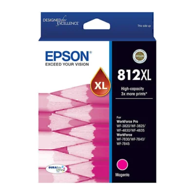 1 x Epson 812XL Genuine Magenta Ink Cartridge C13T05E392