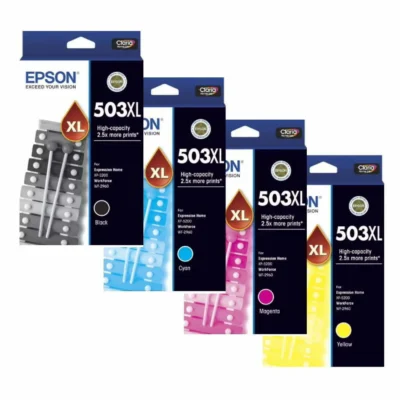 4 x Genuine Epson 503XL Ink Cartridge C13T09R192 – C13T09R492 (1BK 1C 1M 1Y)