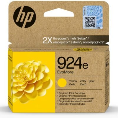 HP 924e EvoMore Genuine Yellow Ink Cartridge 4K0V9NA – 800 Pages