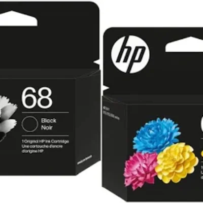 HP 68 GENUINE BLACK & TRI-COLOUR COMBO PACK.