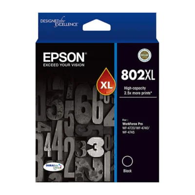 EPSON 802XL GENUINE BLACK INK CARTRIDGE | Fast Shipping Australia | INKCART EXPRESS