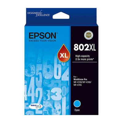 EPSON 802XL GENUINE CYAN INK CARTRIDGE | Fast Shipping Australia | INKCART EXPRESS