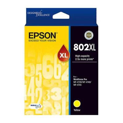 EPSON 802XL GENUINE YELLOW INK CARTRIDGE | Fast Shipping Australia | INKCART EXPRESS
