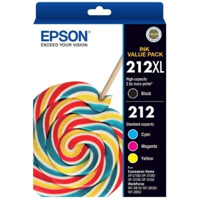 EPSON 212XL GENUINE BLACK HIGH CAPICITY & STANDARD COLOUR VALUE PACK INK CARTRIDGE | Fast Shipping Australia | INKCART EXPRESS