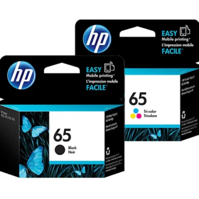 HP 65 GENUINE BLACK & TRI COLOUR INK CARTRIDGE | Fast Shipping Australia | INKCART EXPRESS