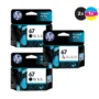 HP 67 GENUINE 2XBLACK & 1XTRI COLOUR INK CARTRIDGE | Fast Shipping Australia | INKCART EXPRESS
