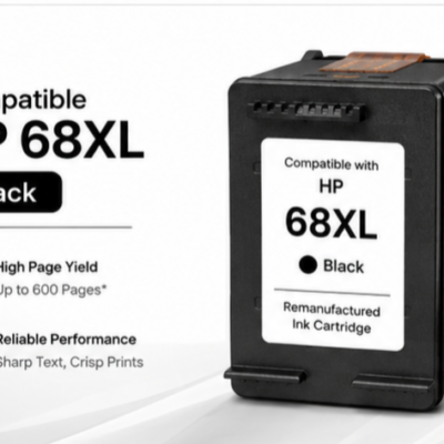 Compatible HP 68XL Black Ink Cartridge – High Yield 320 Pages