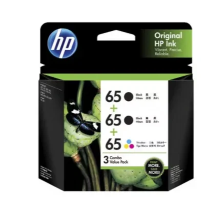 HP 65 GENUINE 2XBLACK & 1XTRI COLOUR INK CARTRIDGE | Fast Shipping Australia | INKCART EXPRESS