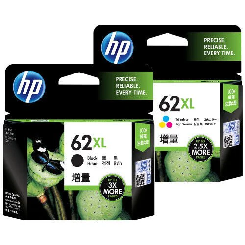 HP 62XL GENUINE BLACK & TRI COLOUR INK CARTRIDGE | Fast Shipping Australia | INKCART EXPRESS
