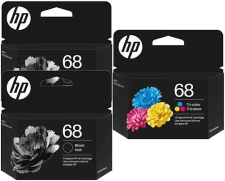 HP 68 GENUINE 2XBLACK & 1XTRI COLOUR INK CARTRIDGE | Fast Shipping Australia | INKCART EXPRESS