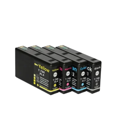 4 x Compatible Epson 786XL High Yield Ink Cartridge C13T787192 – C13T787492 (1BK 1C 1M 1Y)